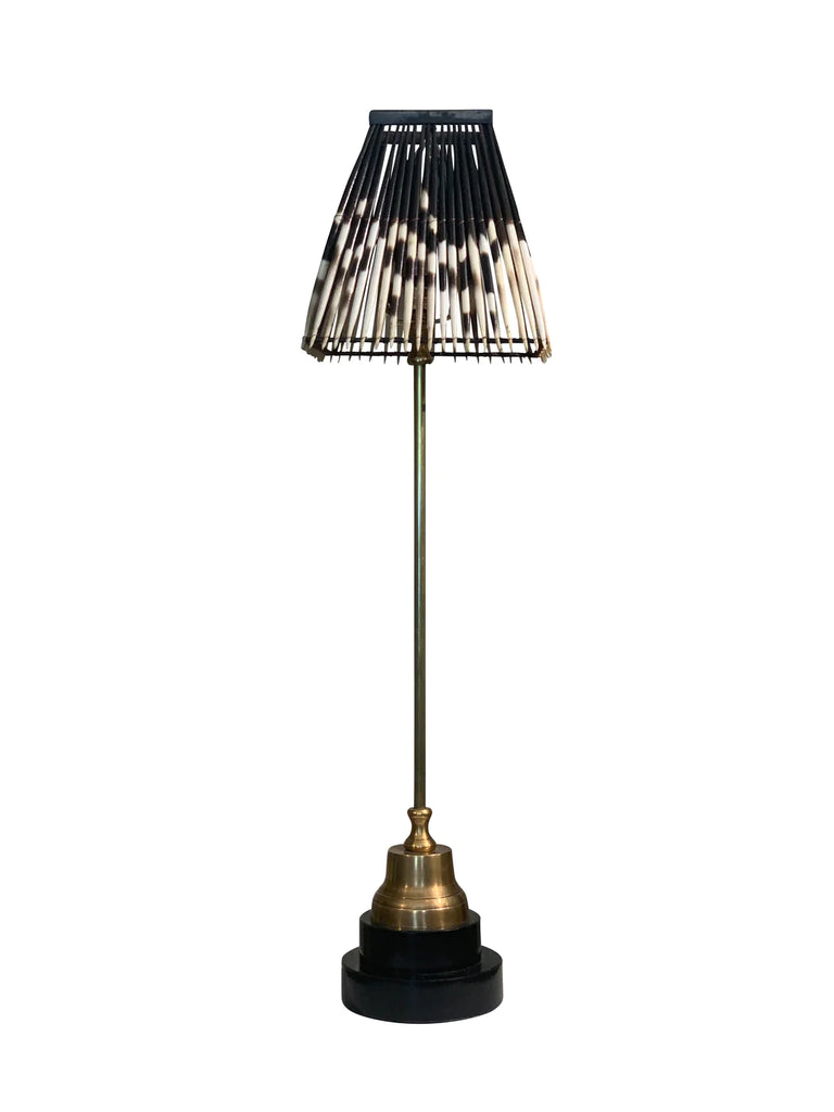 Messenger Lamp with Porcupine Shade Collection