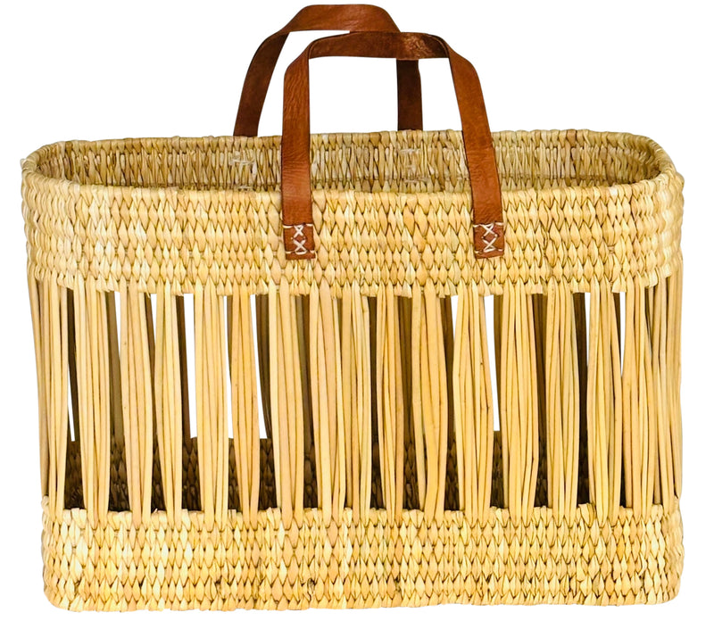 Open Weave Straw Basket