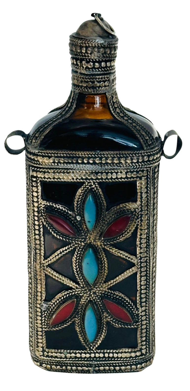 Moroccan Vintage Glass Bottle