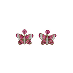 Pink Butterfly Earrings