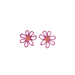 Pink Daisy Earrings