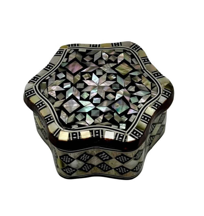 Shaped Mother of Pearl Box