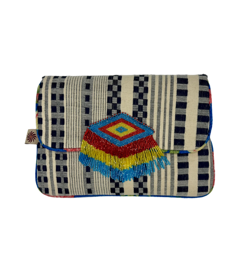 Geometric Envelope Clutch Bag