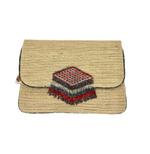 Raw Silk Envelope Clutch Bag