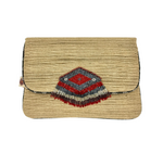 Raw Silk Envelope Clutch Bag