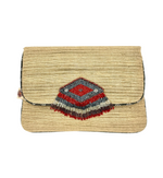 Raw Silk Envelope Clutch Bag