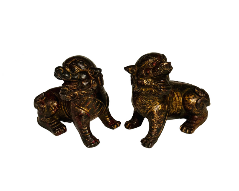 Bronze Foo Dog Pair