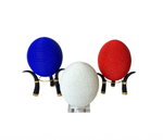 Beaded Ostrich Egg Wild Red