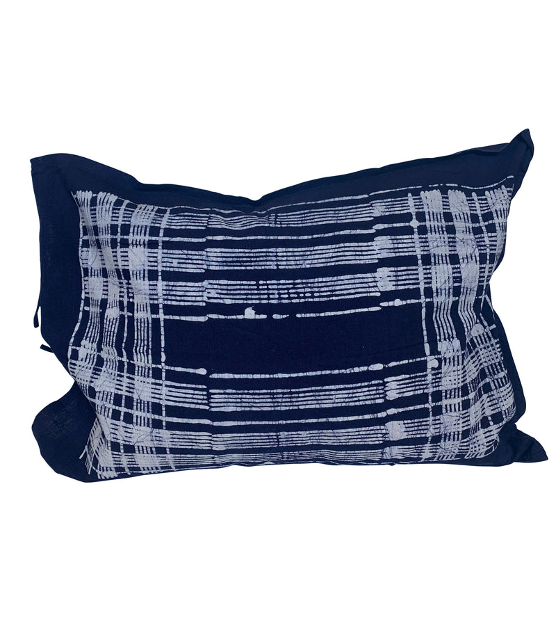 Indigo Abstract Batik Pillows