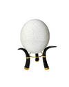 Beaded Ostrich Egg Cloud White