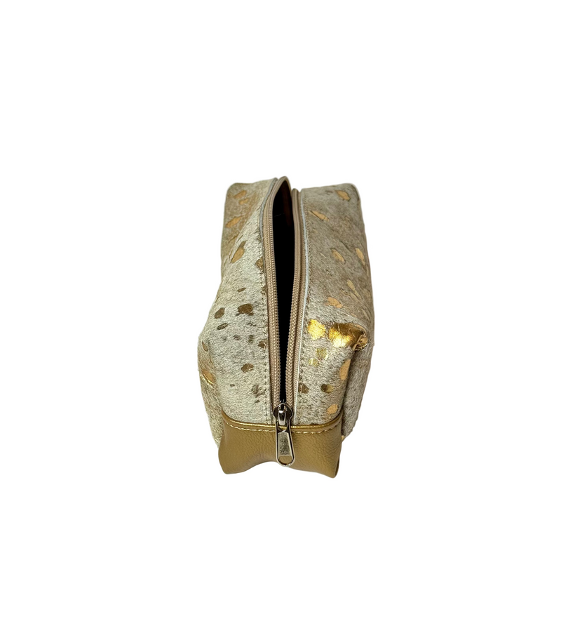 Cowhide Zipper Tote