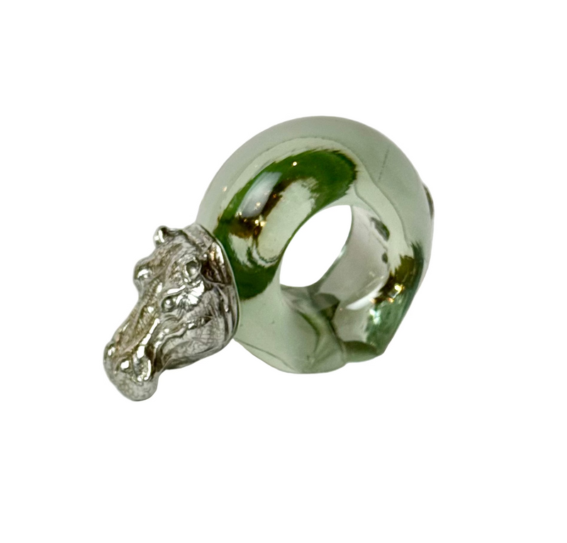 Hippo Napkin Ring