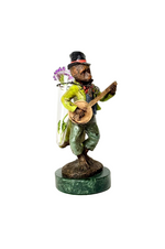 Musical Monkey Vase with Banjo