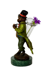 Musical Monkey Vase with Banjo