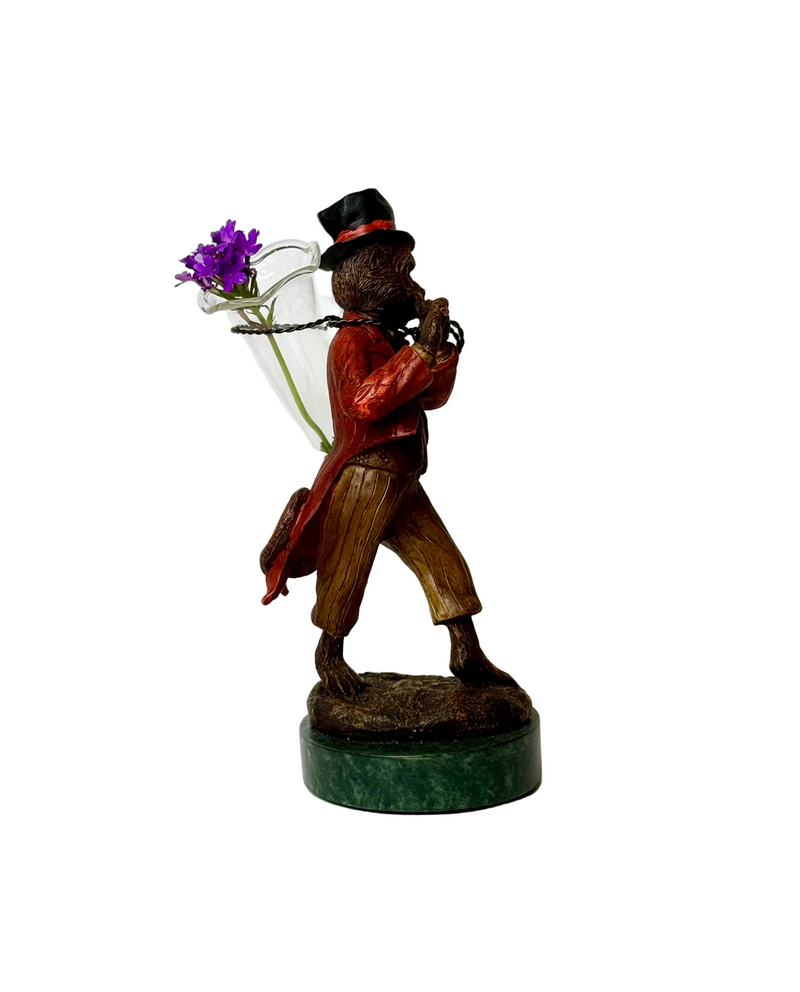 Musical Monkey Vase with Flute