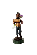 Musical Monkey Vase with Accordion