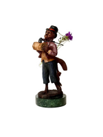Musical Monkey Vase with Accordion