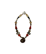 Ammonite and Red Coral Necklace