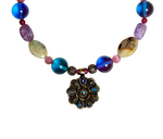 Laborite Repousse Pendant Necklace