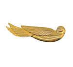 Polished Gold Bird Brooch
