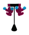 Pink Cactus Earrings