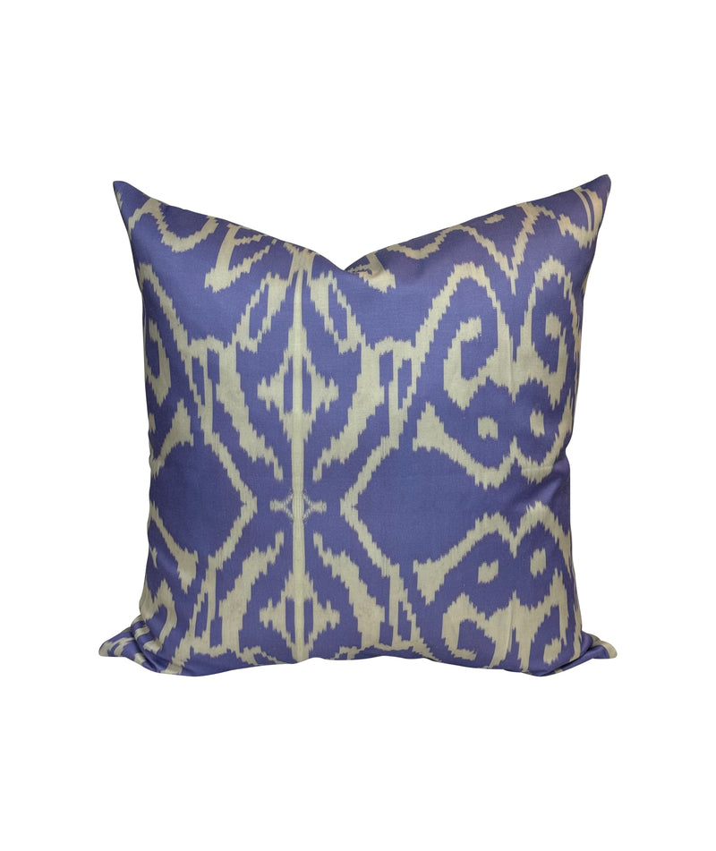 Silk Ikat Pillow Lavender