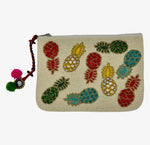 Pineapple Beaded Pouch