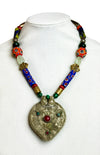 Vintage Kashmiri Pendant Necklace