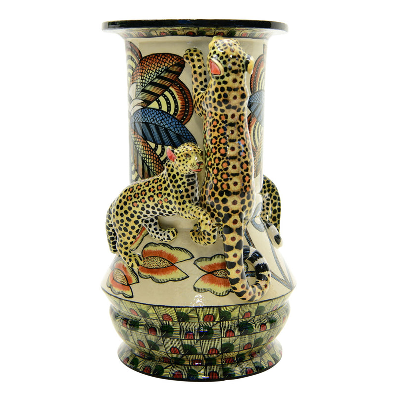 Leopard Vase by Love Art Ceramics