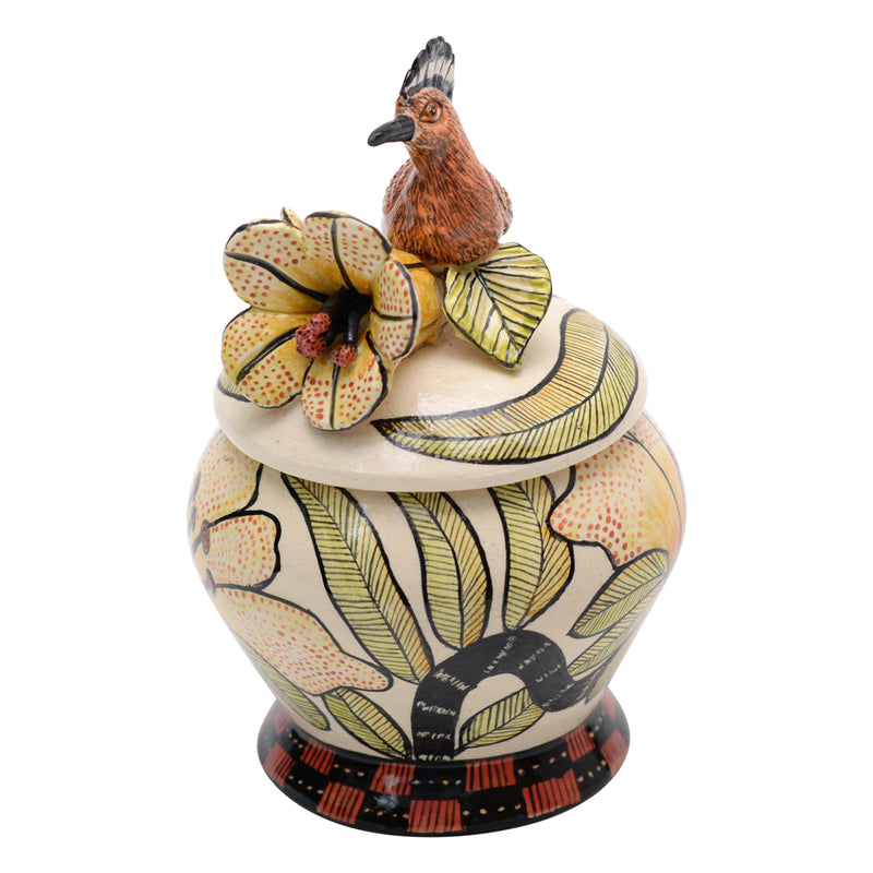 Hoopoe Jewelry Box by Love Art Ceramics