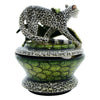 Leopard Jewelry Box by Senzo Duma's Ceramic Arts