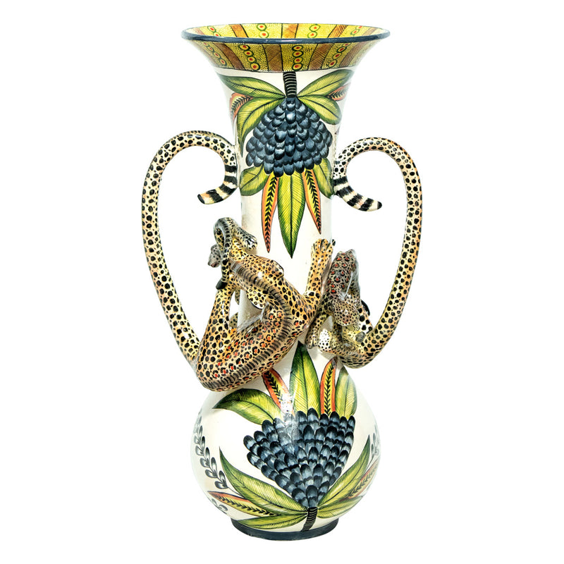 Leopard Vase by Wiseman Ceramics Studio