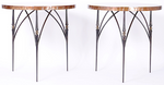 Pair of Mid-Century Copper Top Tables