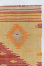Mid-Century Colorful Kilim Rug