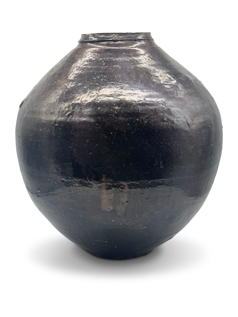 Antique Speckled Glaze Jar