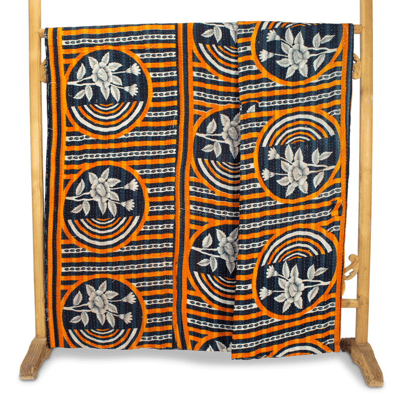 Reversible Kantha Quilt Textile