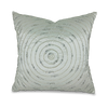 Silver Sparkle Circle Pillow