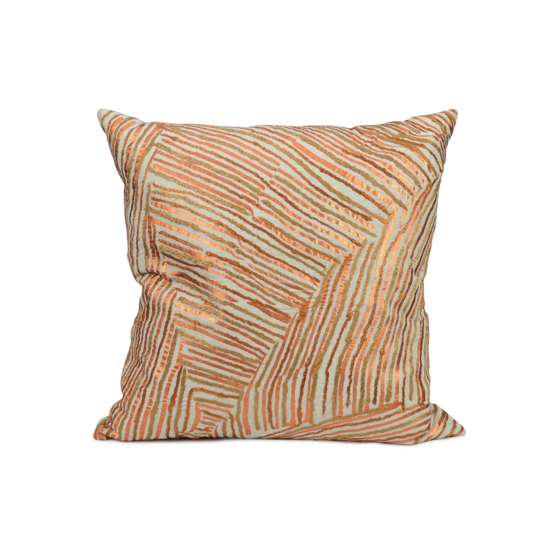 Copper Metallic Pillow