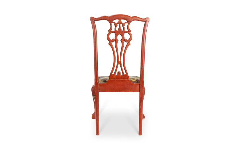 Three Asian Chippendale Side Chairs Priced Separately