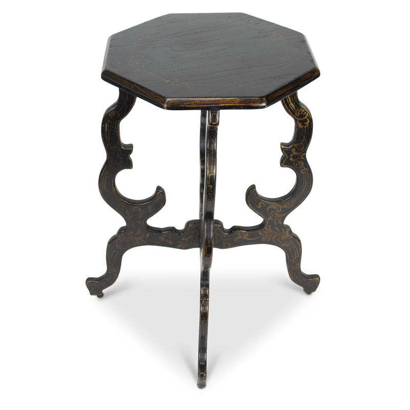 French Fluted Leg Side Table
