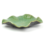 Ceramic Lotus Leaf Plate - Large