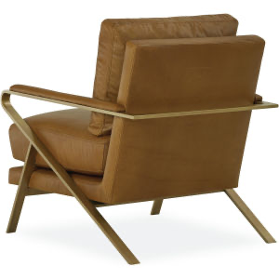 Pair Metal Frame Lounge Chairs Priced Separately